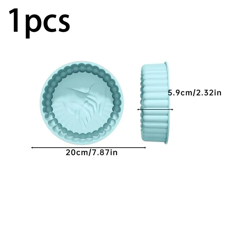 Charlotte Cake Pan Silicone Cheesecake Nonstick Round Baking Mold Qme A1