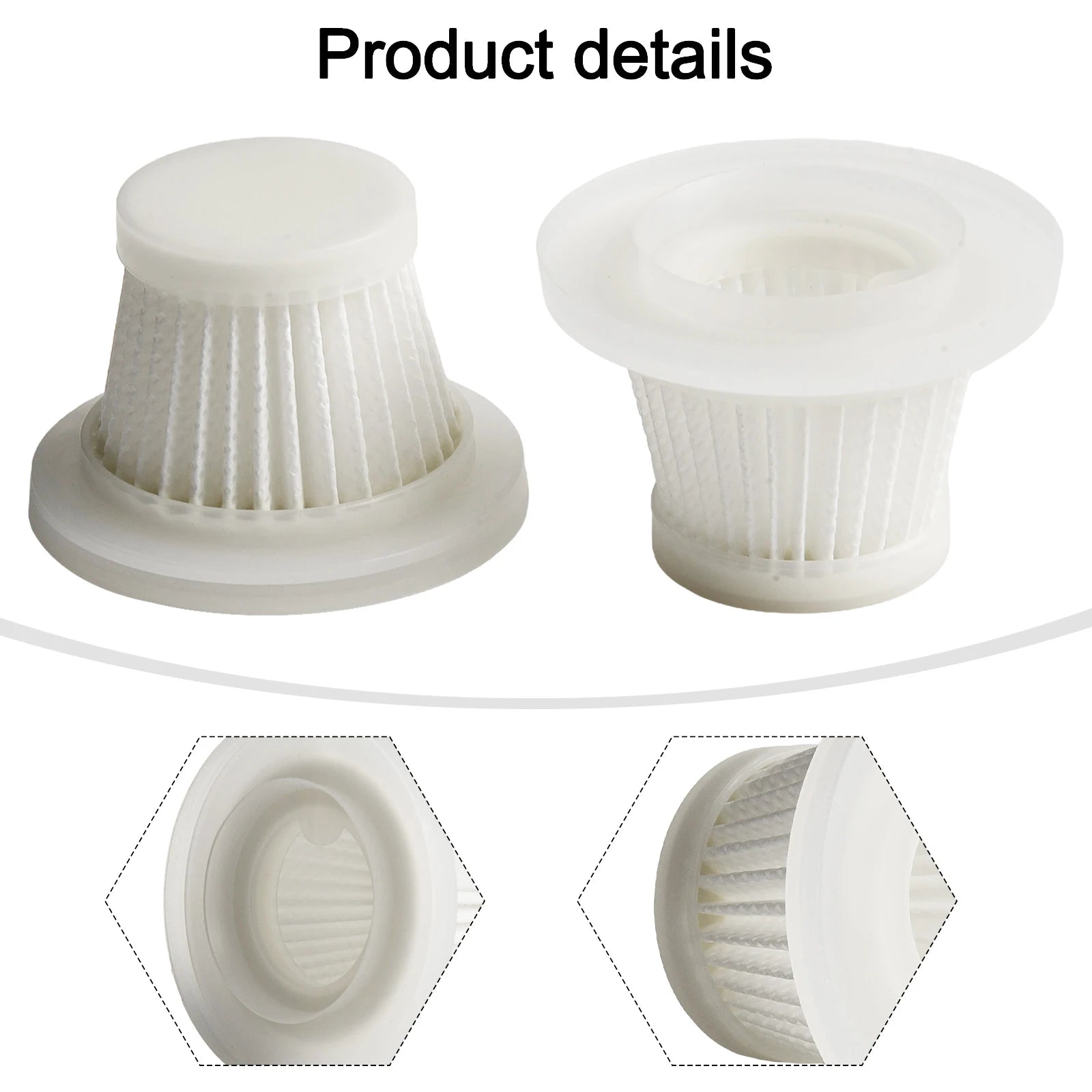 2/6pcs Washable Filter Reusable Washable Filter ST-6638 For Cordless Vacuum Cleaner Parts Sweeper Accessories Replacement Qme