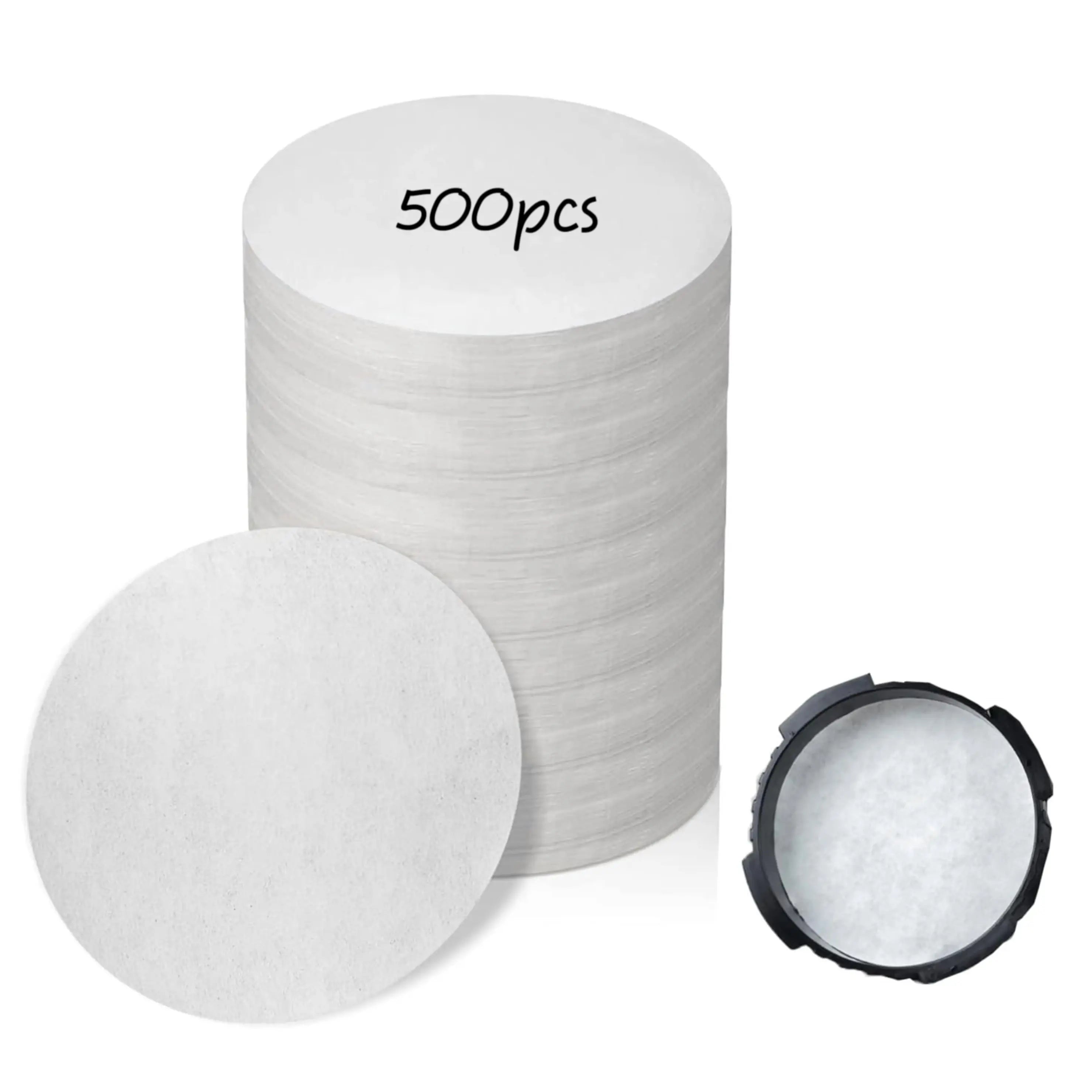 Round Coffee Filters Compatible Aeropress Maker Bialetti Moka Pot Qme 500pcs