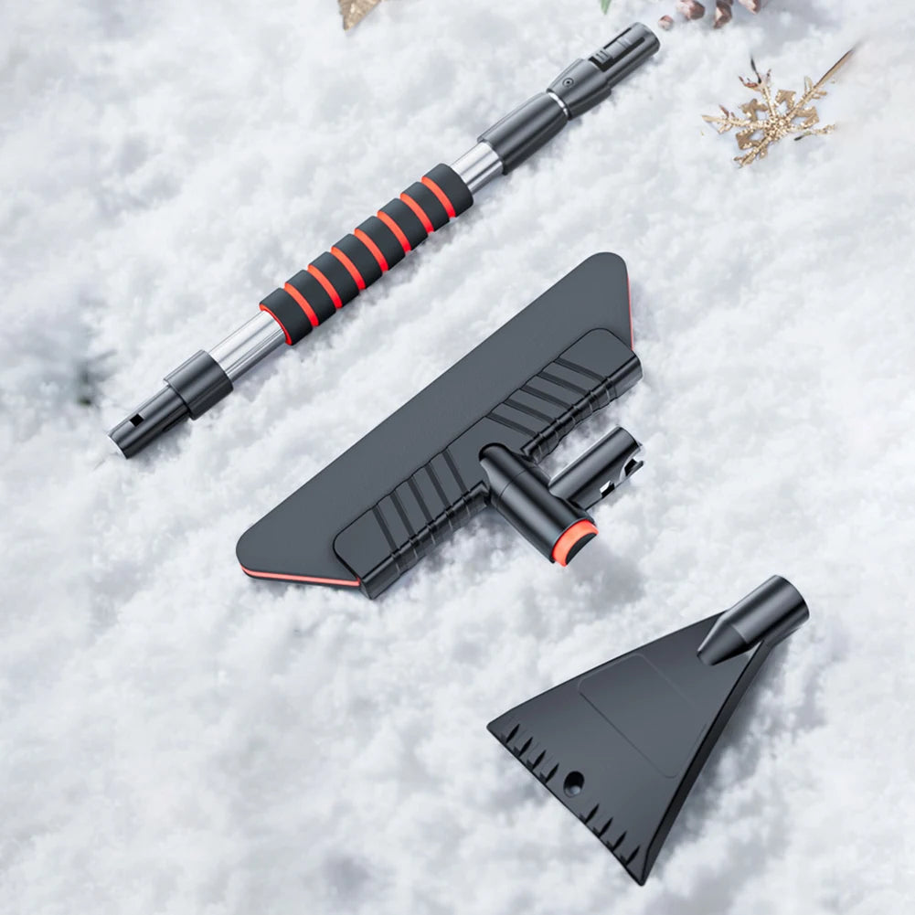 2 In 1 Car Snow Shovel Multifunctional Windshield Snow Remover Front Windshield Ice Scraping Defrost Broom Auto Cleaner Tool Qme