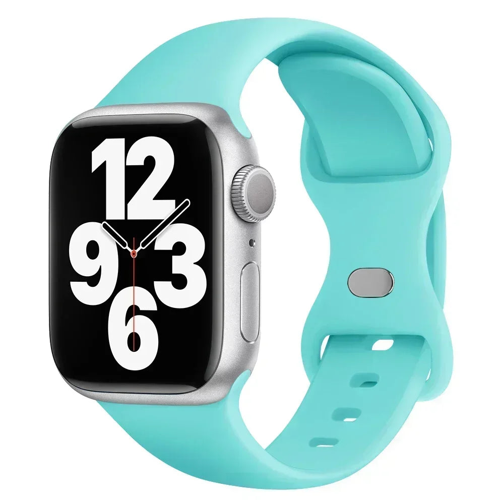 Silicone Band Apple Watch 10 9 8 7 6 5 4 3 SE Strap IWatch Ultra 2