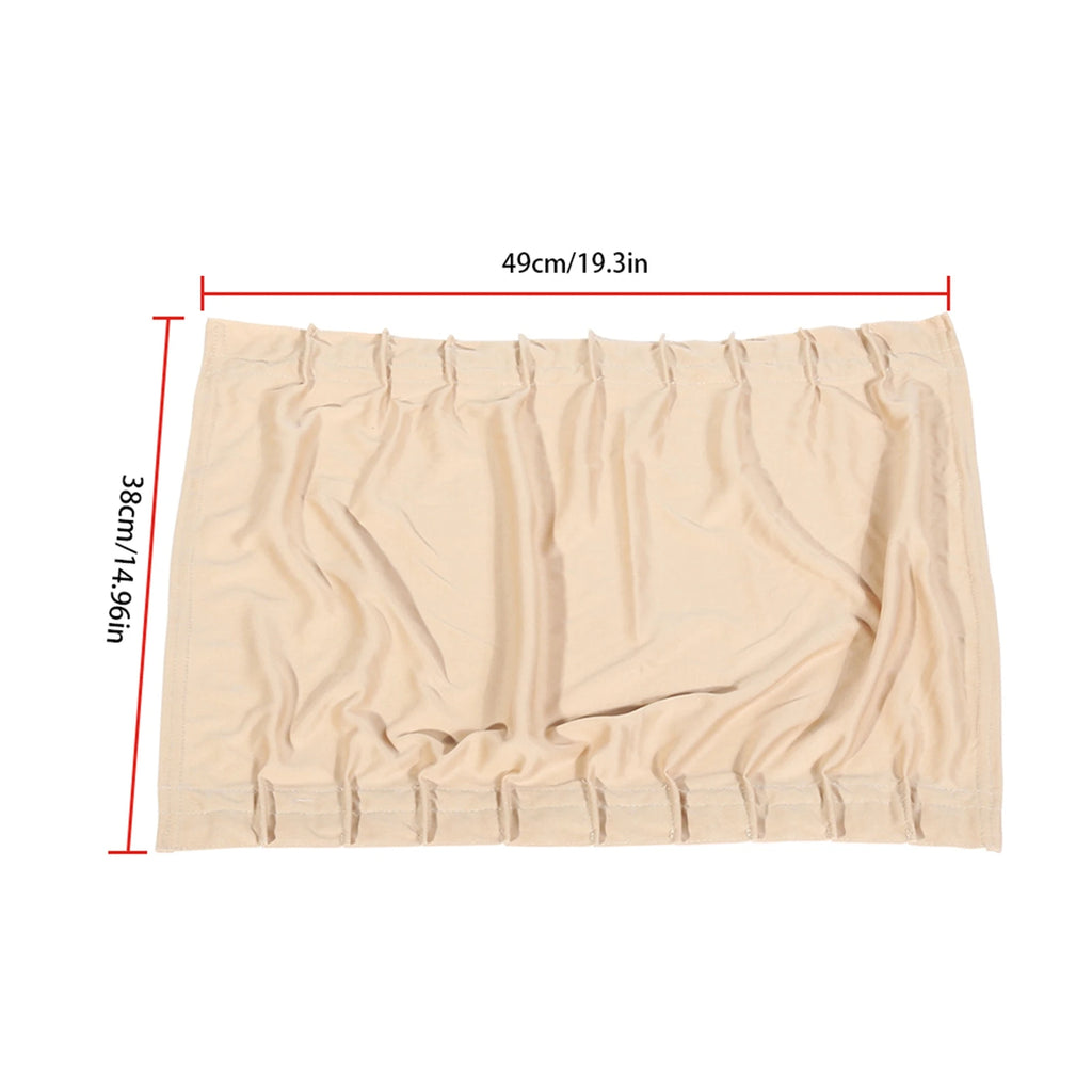 Car Window Sun Shade Foldable Sunshade 2 x 50s Car Sun Shade Window Curtain Adjustable SunShade Drape Visor Valance Curtain Qme