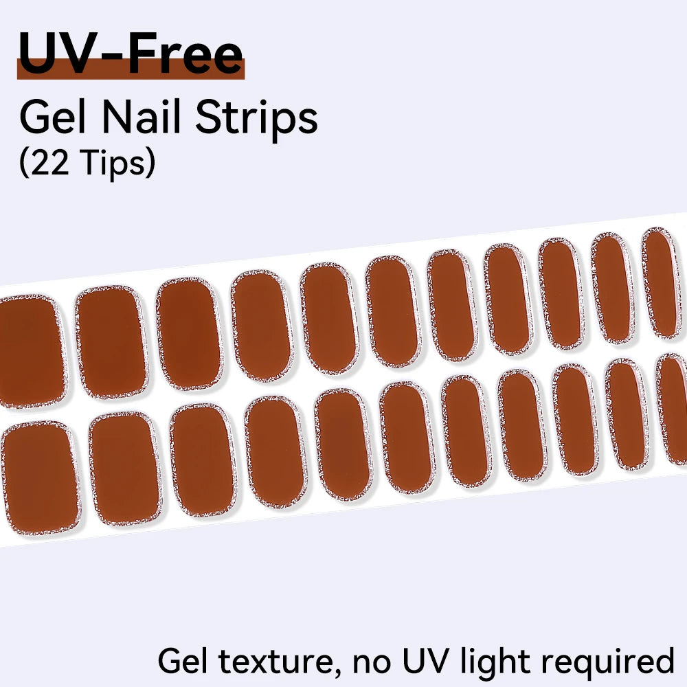 22Tips Full Cover Nail Stickers Valentine's Day Love Polish Sticker Qme BSA-0228