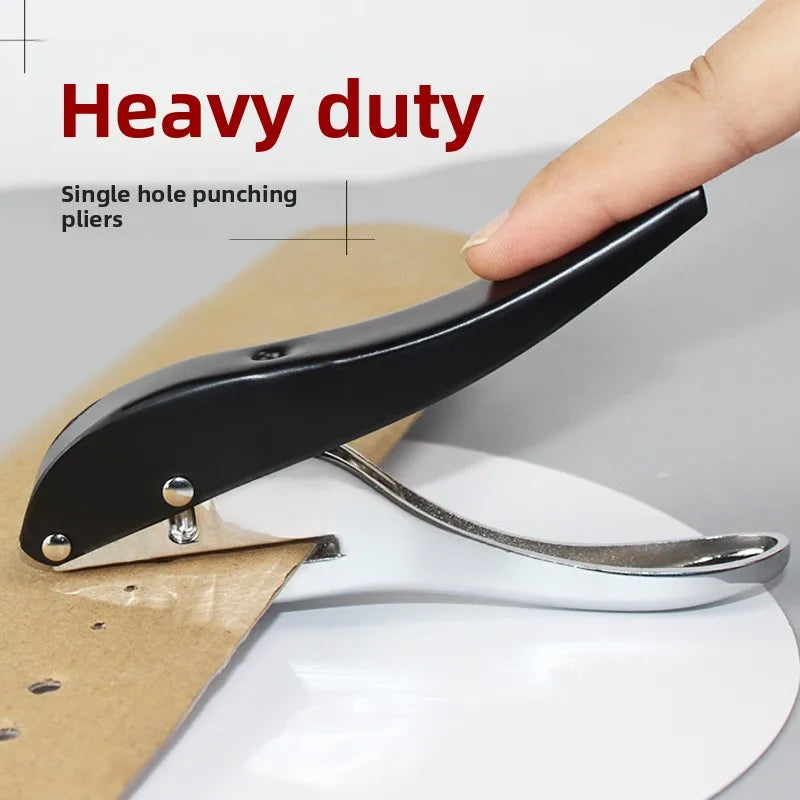Metal Hole Punch Pliers Round Hole Hand Puncher for ID Cards PVC Cards Leather Craft Tag Binding Tool Leather Punch Tool Qme