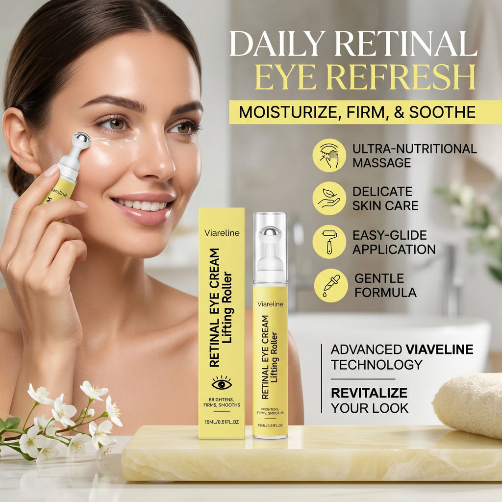 Viareline Retinal Eye Cream Fades Fishtail Pattern Anti-Wrinkle Dark Circles Removal Treatment Eyebags Tightening Skin Eye Cream Qme