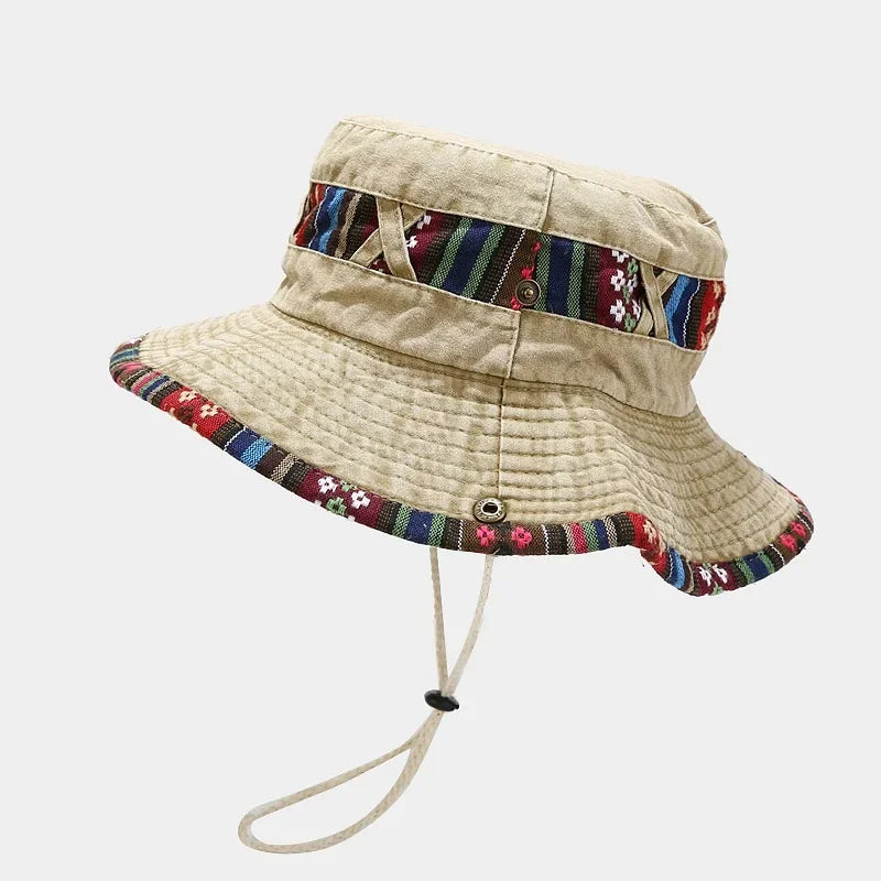 Multicolor Tactical Bucket Hat Cap Camouflage Panama Hats Men Outdoor Sports Hiking Suncreen Sunhat Qme KQ One Size