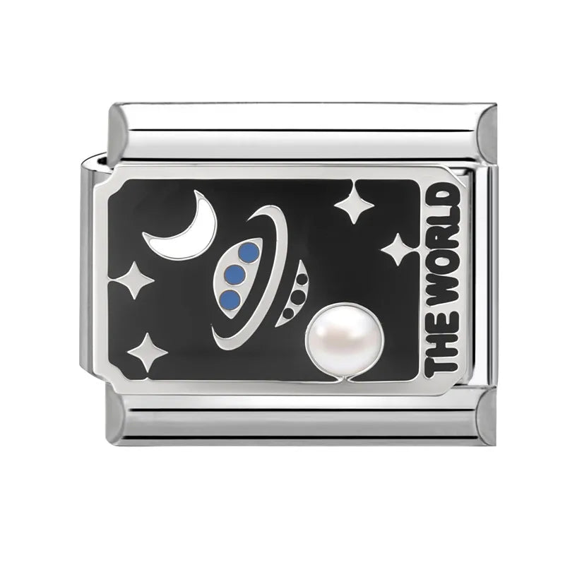 Premium 2026 New Women's Fashion Colorful Tarot Cards Italian Charm Beads Fit 9mm Bracelet Stainless Steel Making Jewelry Gift Qme Style 16