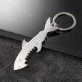 1Pc Shark Bottle Opener Keychain Shaped Zinc Alloy Beer Bottle Opener Women Men Key Ring Unique Creative Gift. Qme 1pc