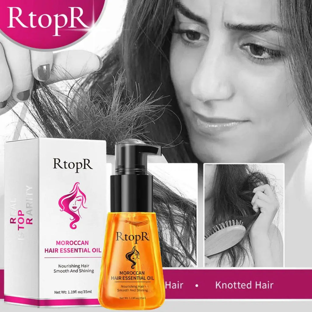 Moroccan Hair Oil Nourishing Repair Damaged Improve Split Rough Qme