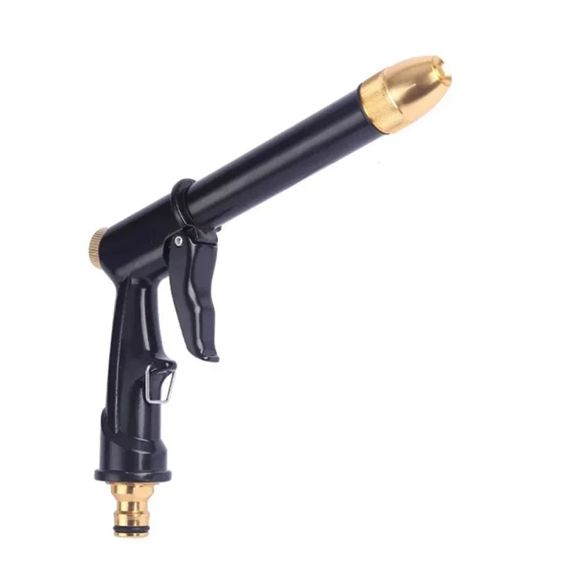 Adjustable Nozzle Pressure Water Spray Car Wash Gun Household Garden Qme black