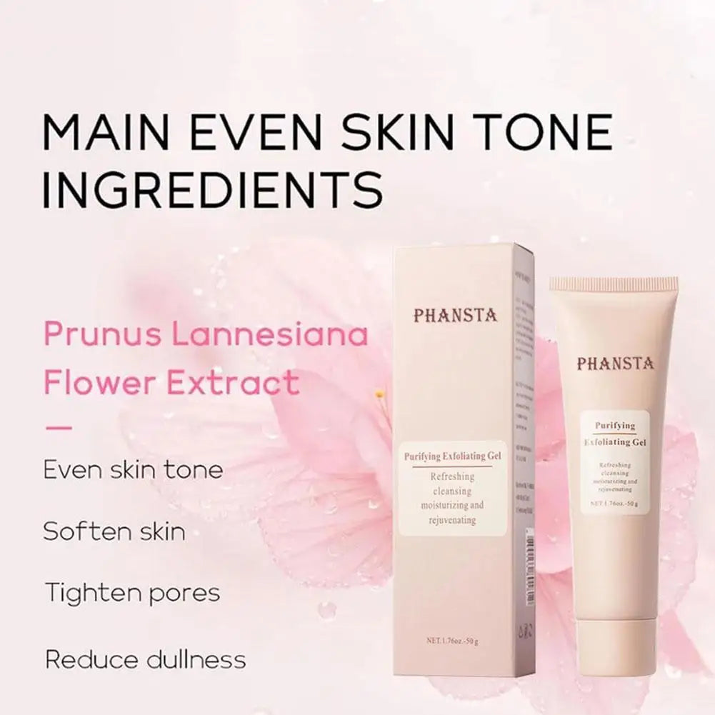 Face Exfoliating Gel Deep Cleansing Pores Remove Dead Skin Purify Qme