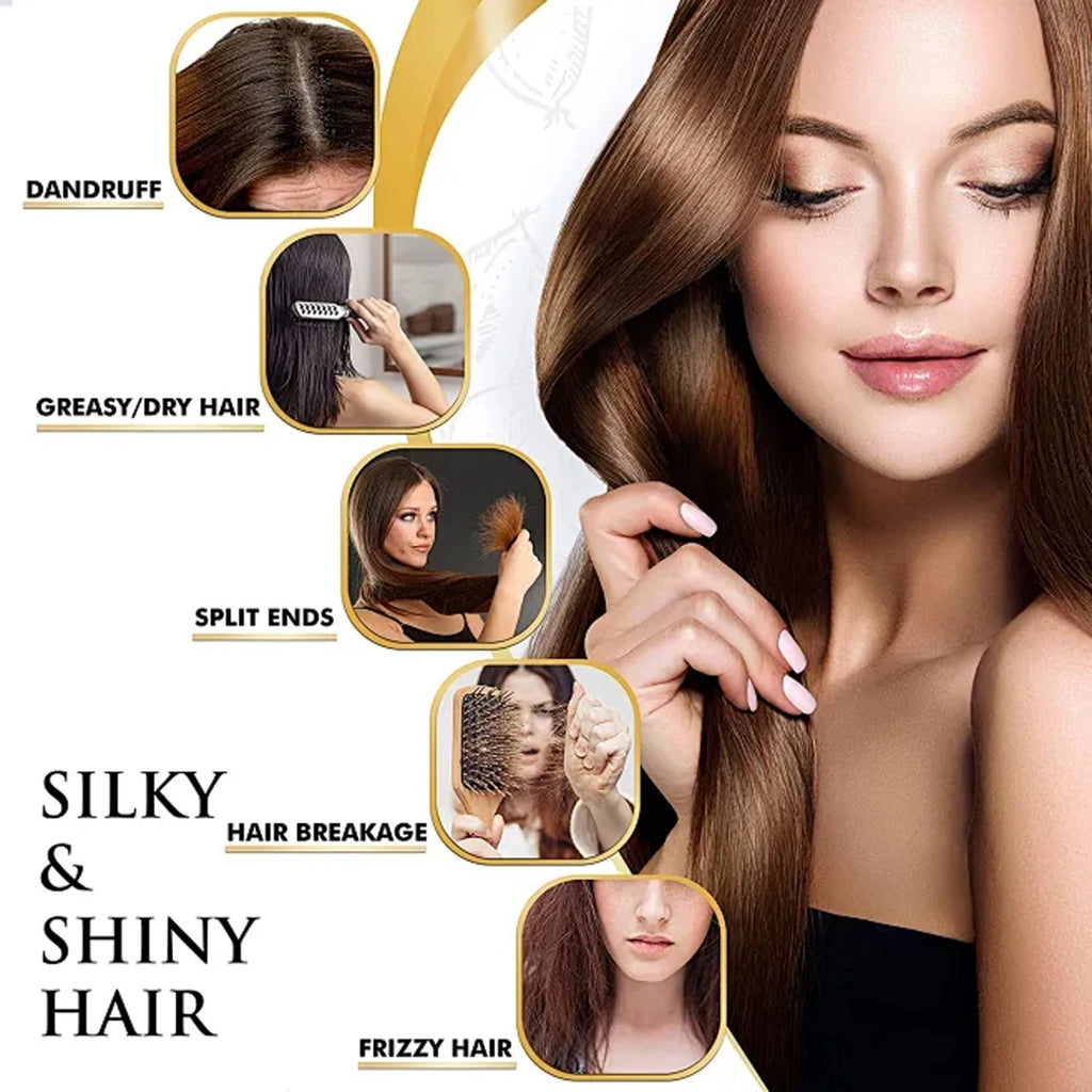 Strong & Sturdy Hair Oil with Hyaluronic Acid, Olive & Coconut Oils for Moisturized, Soft & Shiny Hair Qme