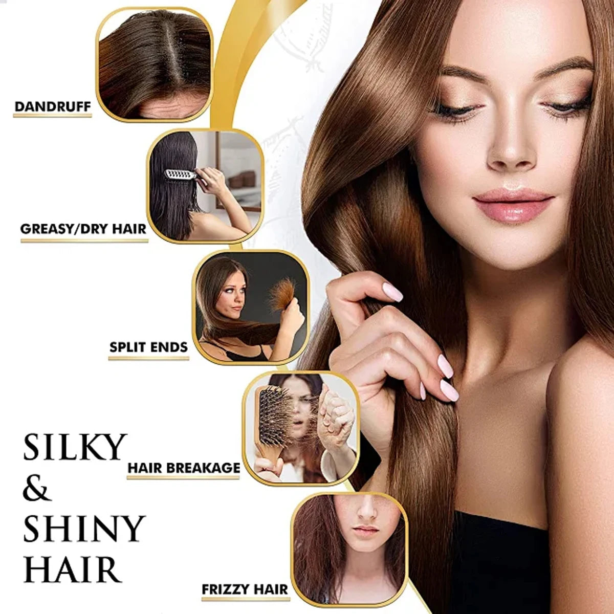 Strong & Sturdy Hair Oil with Hyaluronic Acid, Olive & Coconut Oils for Moisturized, Soft & Shiny Hair Qme