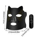 4 Colors Photon Silicone Face LED Mask Anti-aging Rejuvenation Qme Black China Mainland
