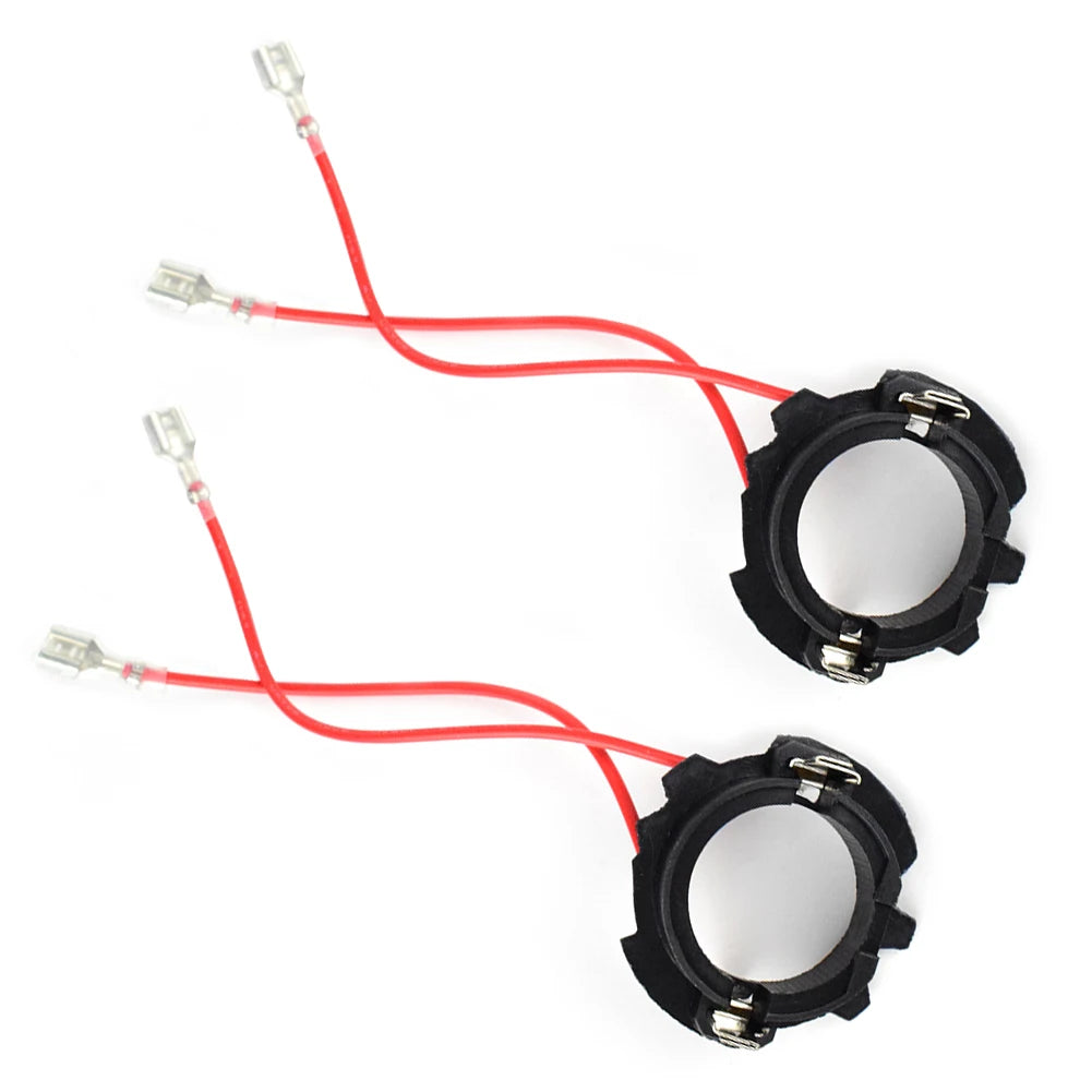 1 Pair H7 LED Headlight Bulb Base Adapters Holders Retainers for Golf 5 MK5 Qme 2PCS