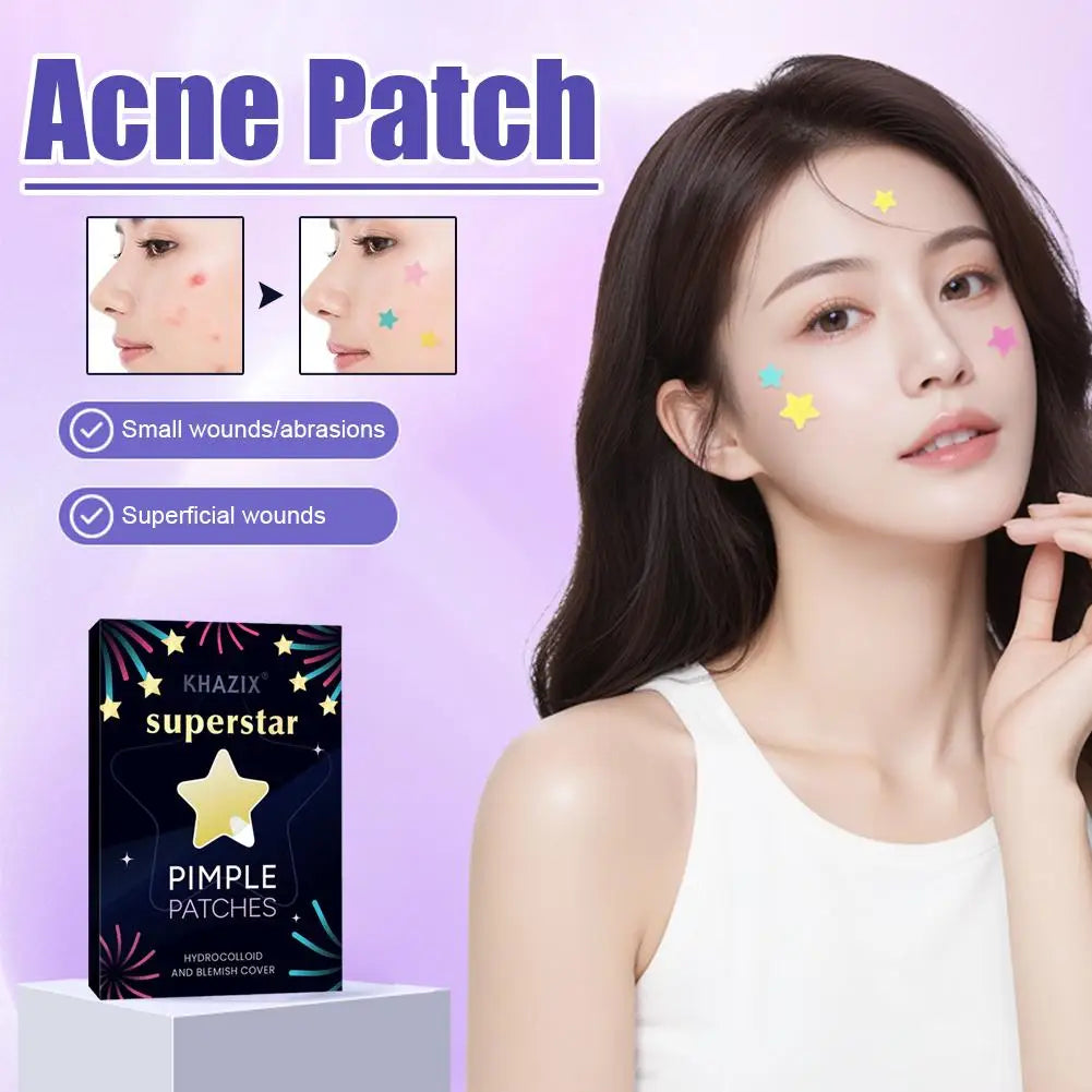 Colorful Stars Pimple Patches 240 Cute Acne Blemishes Covering Qme