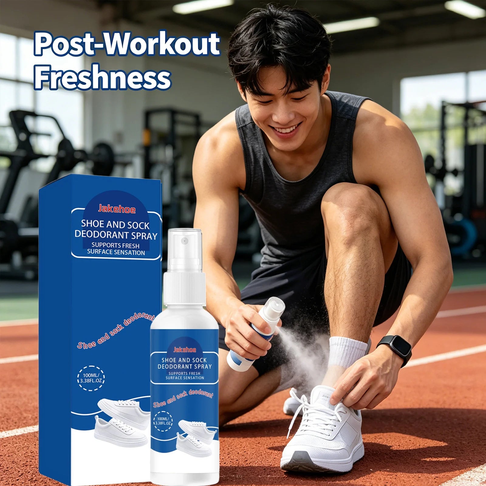 Shoe & Sock Deodorant Spray Neutralizing Unpleasant Odor Reducing Bacterial Growth Quick-Dry Deodorizer Footwear Freshener Spray Qme