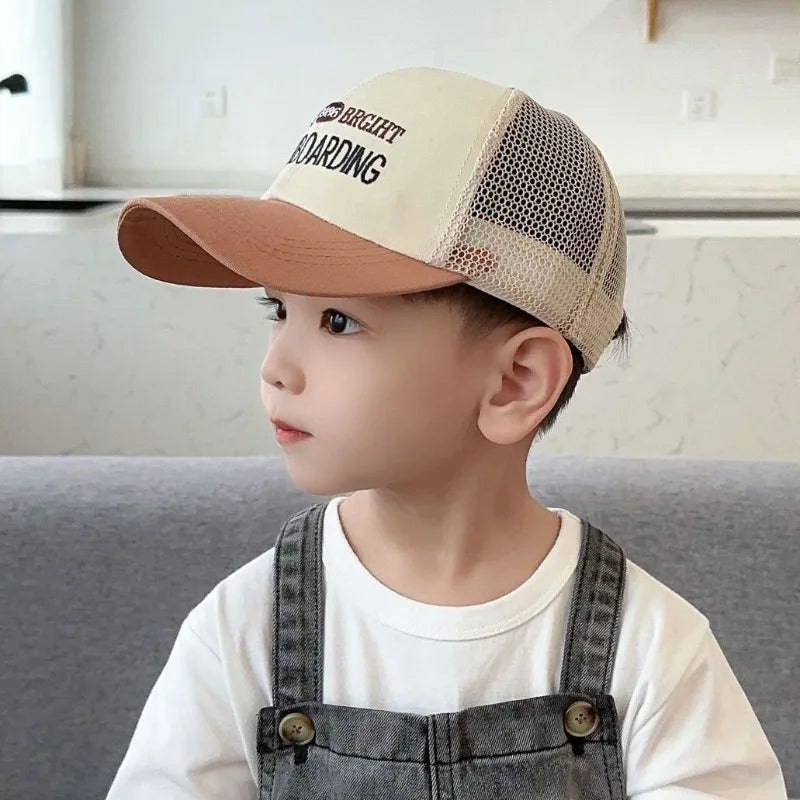 Children's Hat Summer Shade Baseball Cap Breathable Sun Protection Qme
