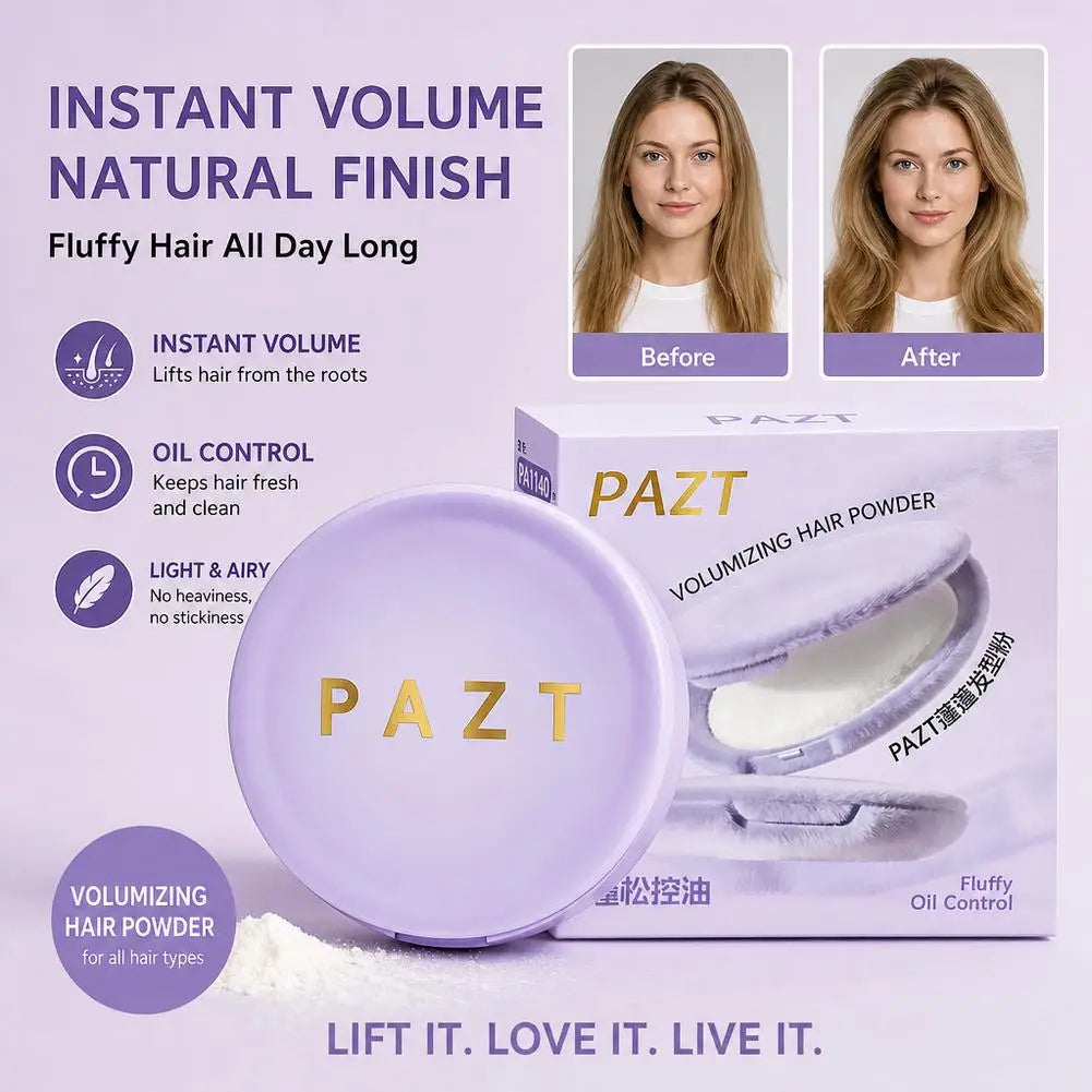 Hair Volumizing & Control Powder - Root Lift, Long-Lasting Fullness, All-Day Styling | Oil-Free & Oil-Control Formula For Women Qme