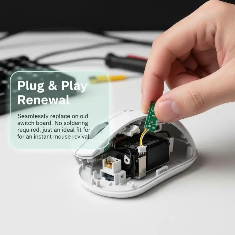 Mouse Button Board Professional Hot-swap Repairing Micro Switch DIY Qme