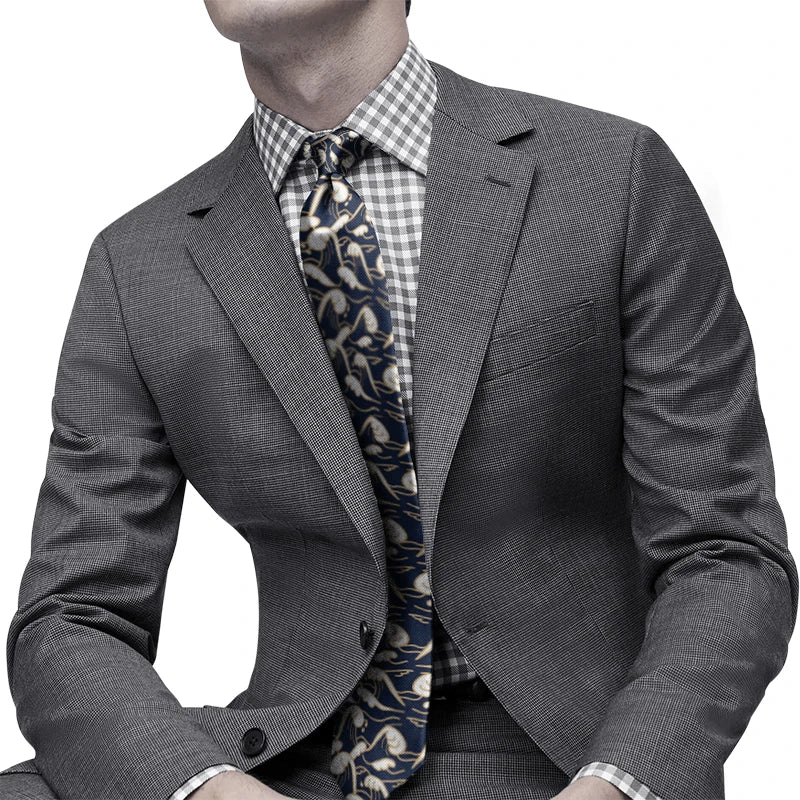 Fun Novel Lobster Crab Picture Design Tie Fashion Animal Print Men's Qme