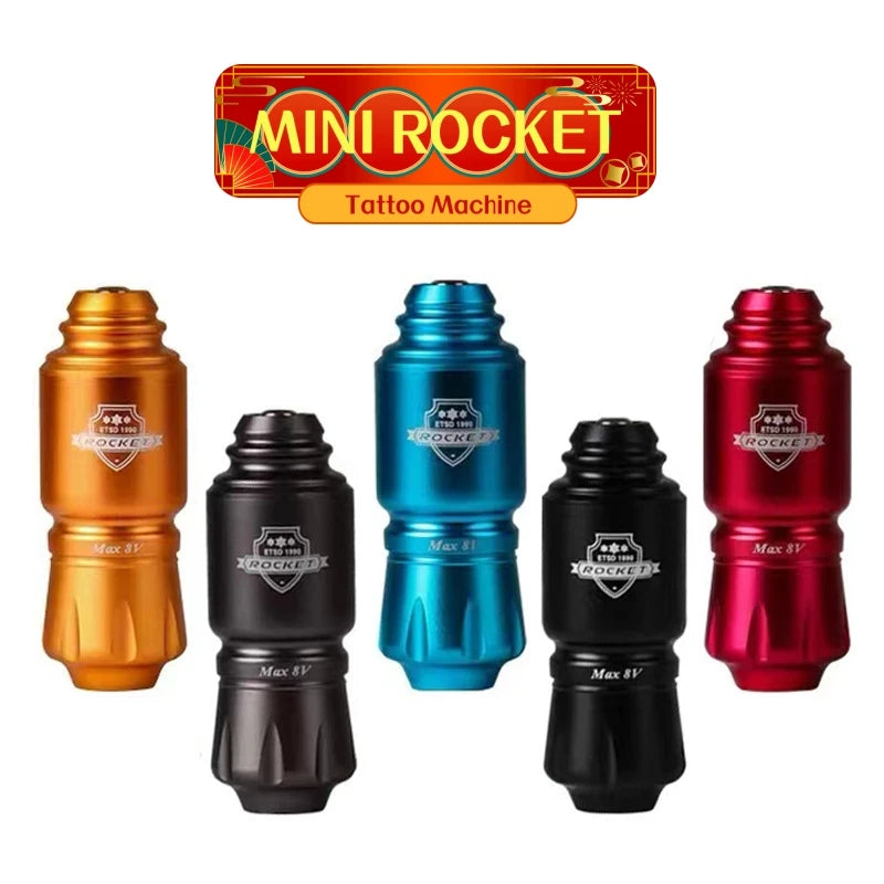 ROCKET Short Tattoo Pen MINI Rotary Machine For Needle Cartridge Supply RTM01 Qme