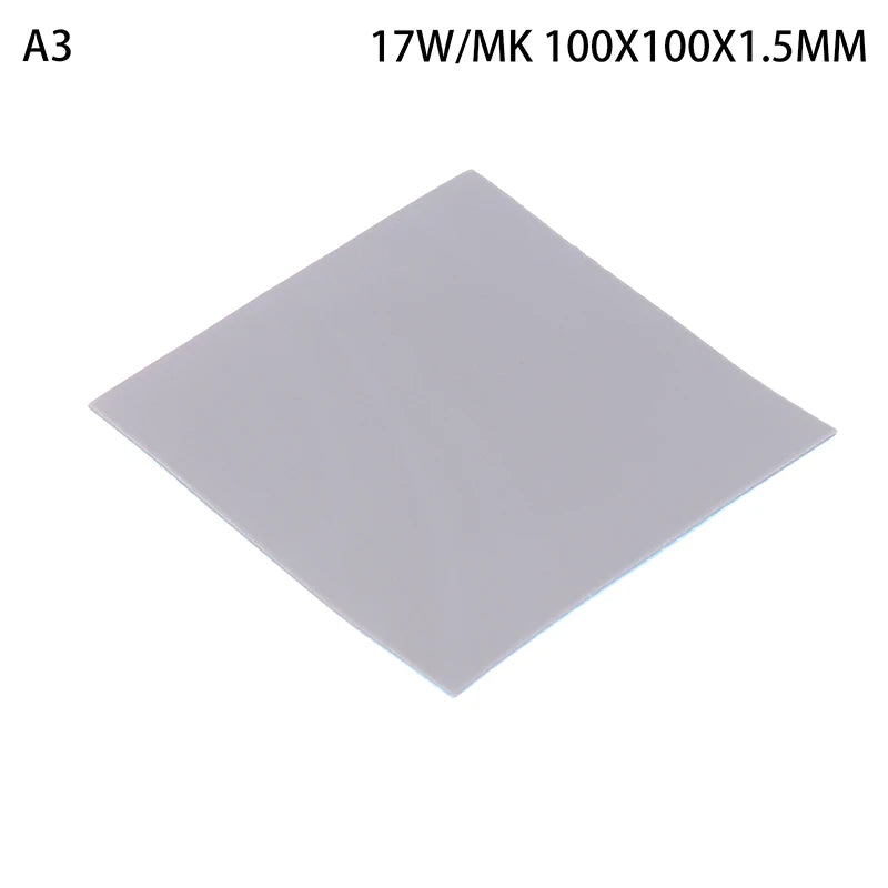17W MK GPU CPU Heatsink Cooling Conductive Silicone Pad 100x100mm 0 5 Qme A3