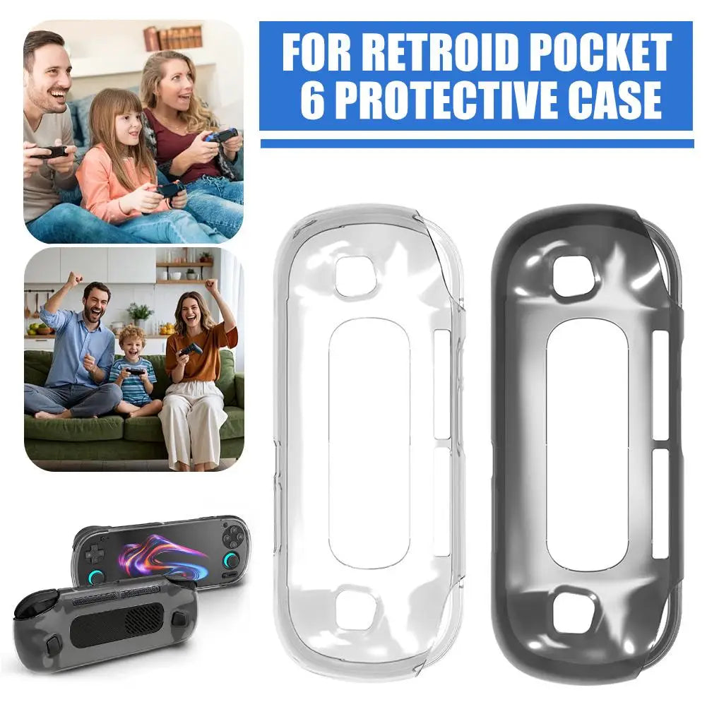 TPU Protective Case Retroid Pocket 6 Transparent Soft Wear-resistant Qme