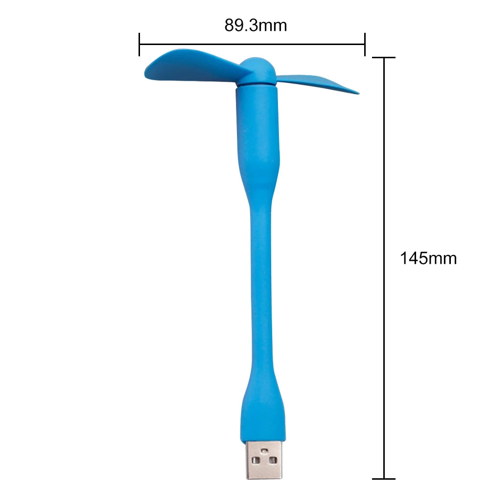 Flexible Portable Mini Fan for Power Bank Notebook Computer Summer Travel Cooling Cooler Mobile Phone USB Cooler Fan Qme