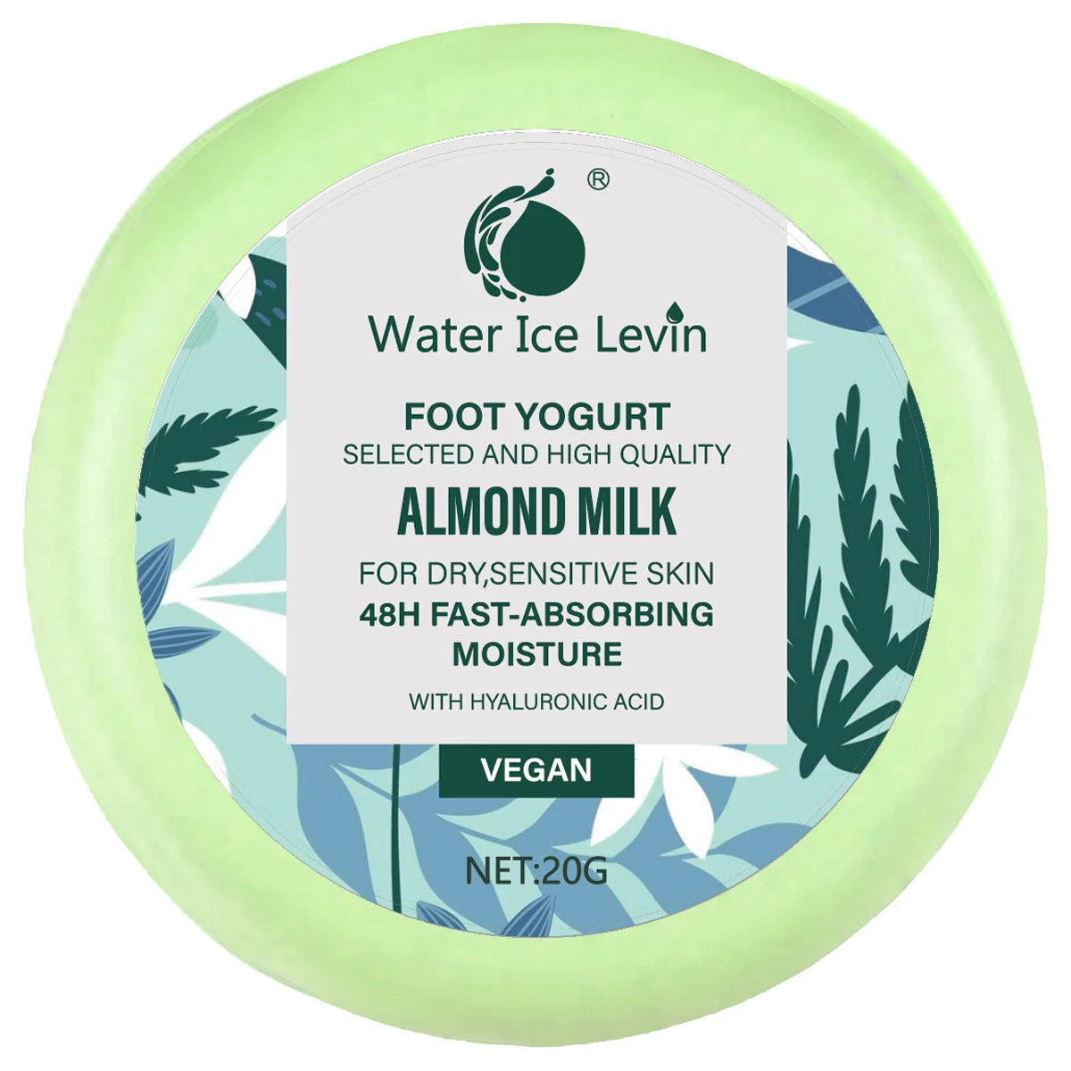 Ice Soothing Foot Care Cream, Menthol Cooling, Collagen Deep Moisturizing, Vitamin Antioxidant Qme green 20g