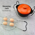 1Pc Steamer Rack Trivet With Heat Resistant Silicone Handles Stainless Steam Rack Pressure Cooker Trivet Qme Default Title