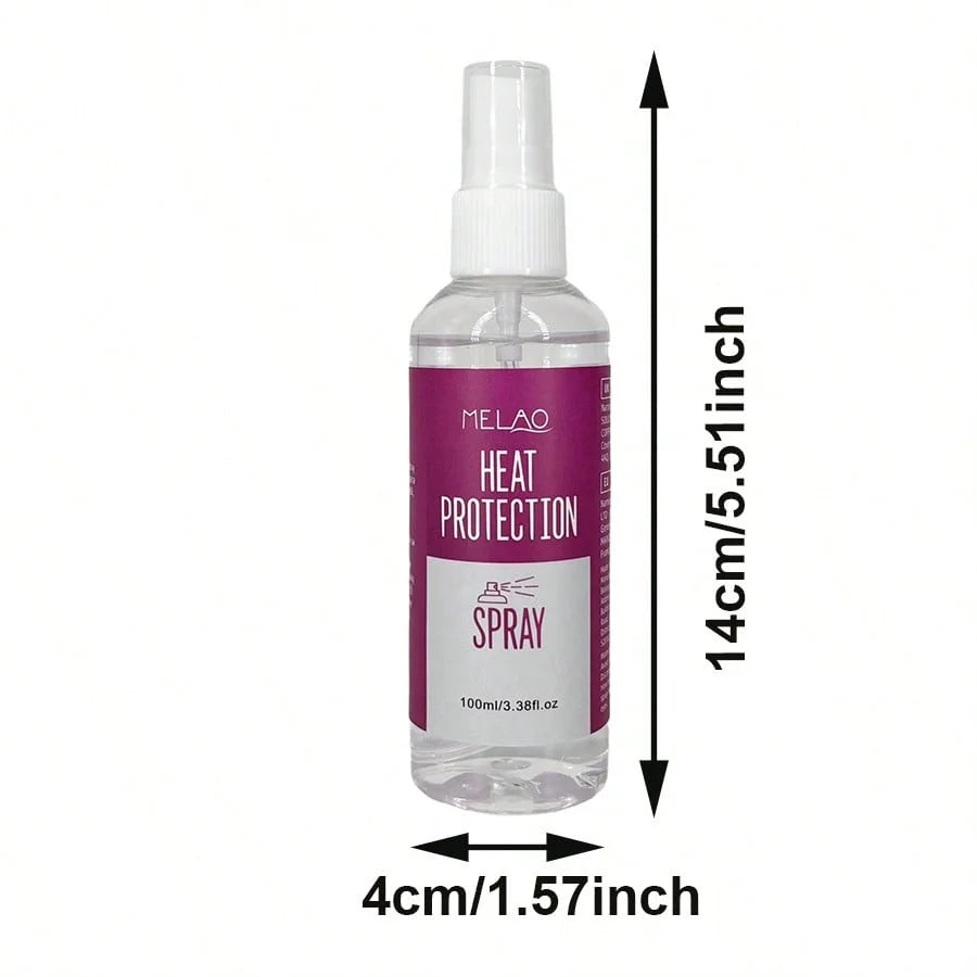 MELAO Heat Protectant Spray for Hair, Curling Iron & Flat Iron, Prevents Heat Damage, Adds Shine & Softness, Anti Frizz Qme MELAO-149