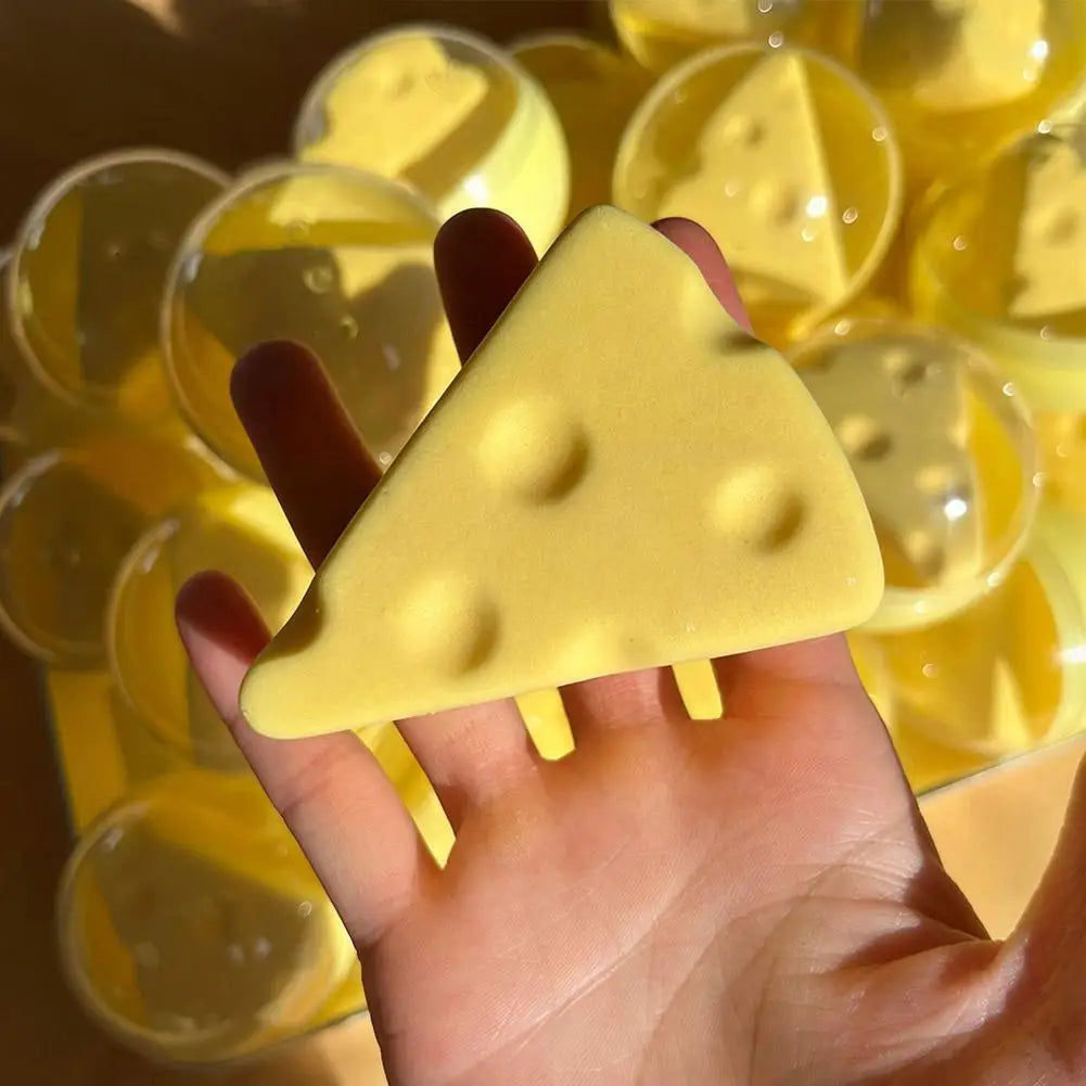 Cheese Block Squishy Squishies Stress Relief Fidget Toys Squeeze Toy Qme