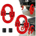 Red Grade 80 Alloy Steel Hammerlock Coupling Link Crane Hook Connection Hoisting Buckle Hoisting Qme 1.12T