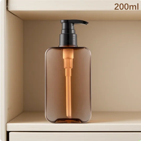 Square Clear Bottle Liquid Soap Whipped Mousse Points Bottling 200 Qme