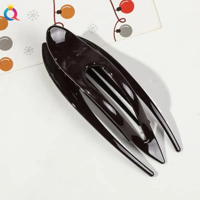 Fashion Acrylic Hairpin Duckbill Hair Claw Crab Barrette Clip Women Qme A2