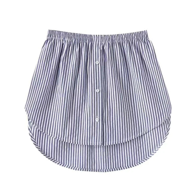 S-5XL Women Fake Shirt Hem Detachable Underskirt Irregular Skirt Tail Blouse Hem Extender Mini Skirt Layered Inner Layer Qme LBTW 5XL