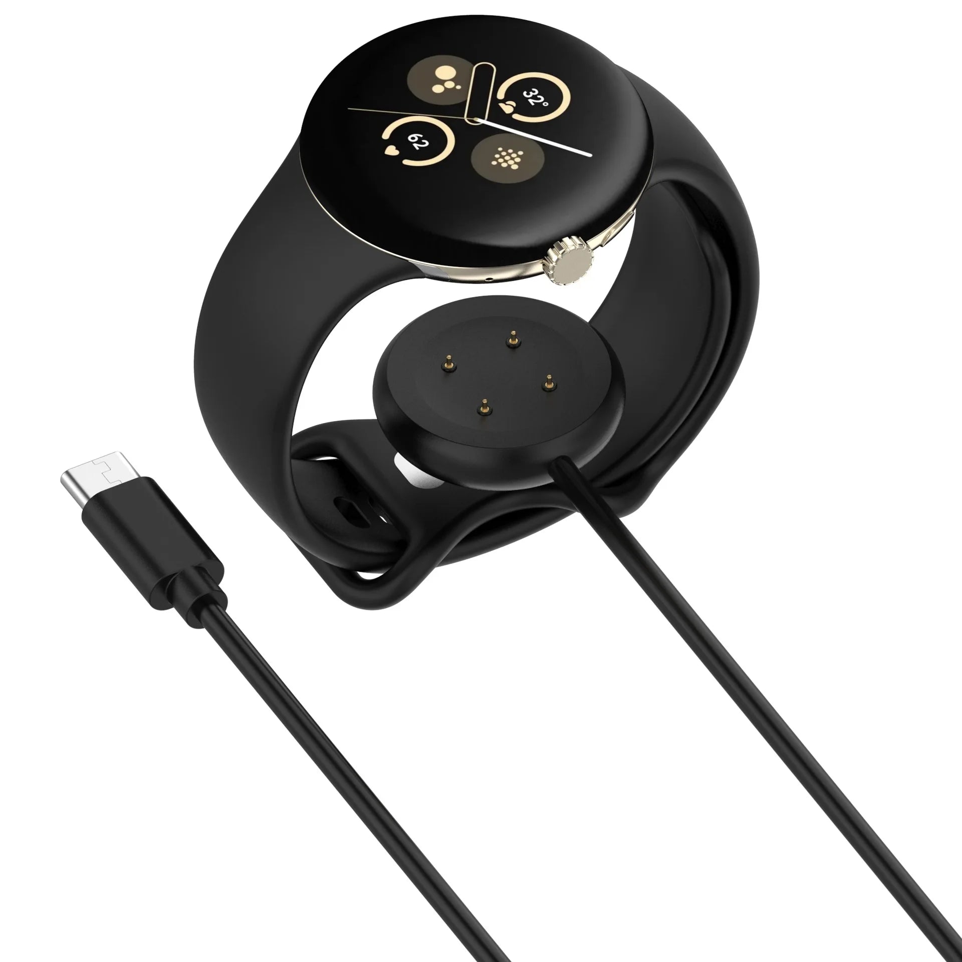 Smartwatch Dock Charger Adapter USB Charging Cable Power Charge For Google Pixel Watch 3/2 45mm 41mm Smart Watch3 Accessories Qme