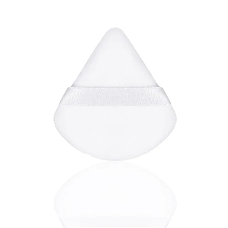 Velvet Cosmetic Foundation Puff Soft Triangle Makeup Puffs Women Face Beauty Sponge Blender Washable Makeup Powder Accessories Qme 1PCS White