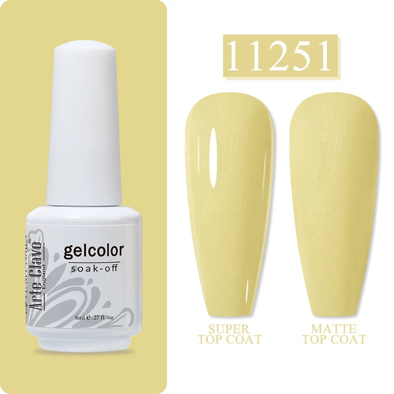 Arte Clavo Art Nails Varnish Base Coat Gel Nail Polish UV LED Lamp Qme 11251