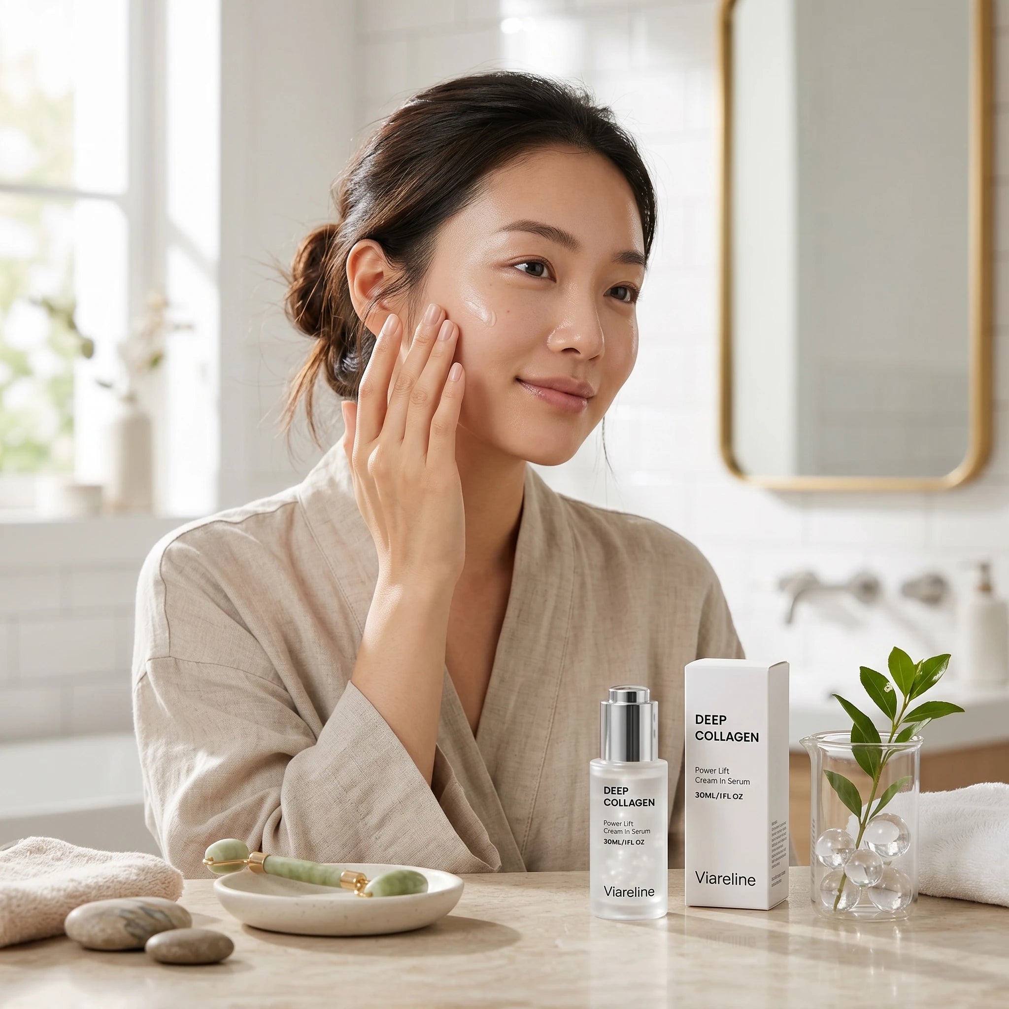 Viareline Lift Serum Cream Anti Wrinkles Fades Fine Lines Improve Sagging Brighten Skin Elasticity Boost Moisturizing Face Serum Qme