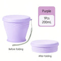 Portable Foldable Water Bridge Outdoor Camping Travel Cup 6 76 Ounce Qme purple