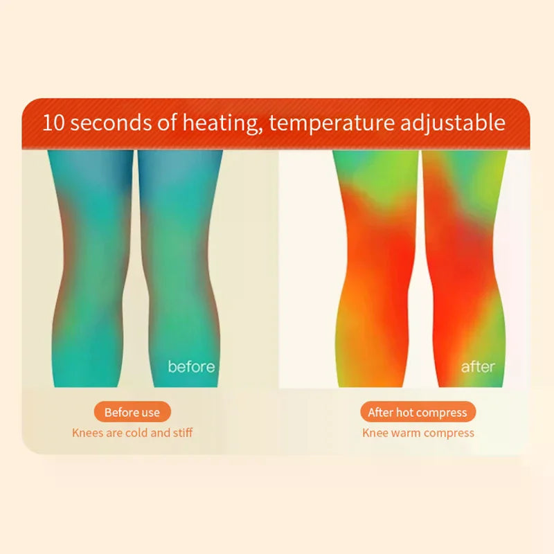 1 Knee Massager Electric Leg Joint Heating Vibration Massage Elbow Qme