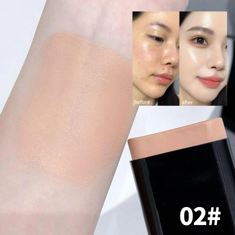 2-in-1 Foundation Stick All-in-one Coverage Waterproof Long-lasting Qme A3-17-02