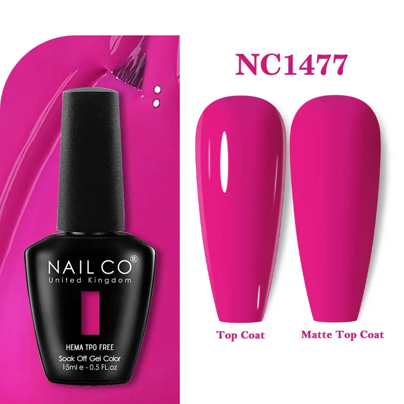 NAILCO Coat Base Gel Nail Polish Nails Art Semi Permanent Lacquer