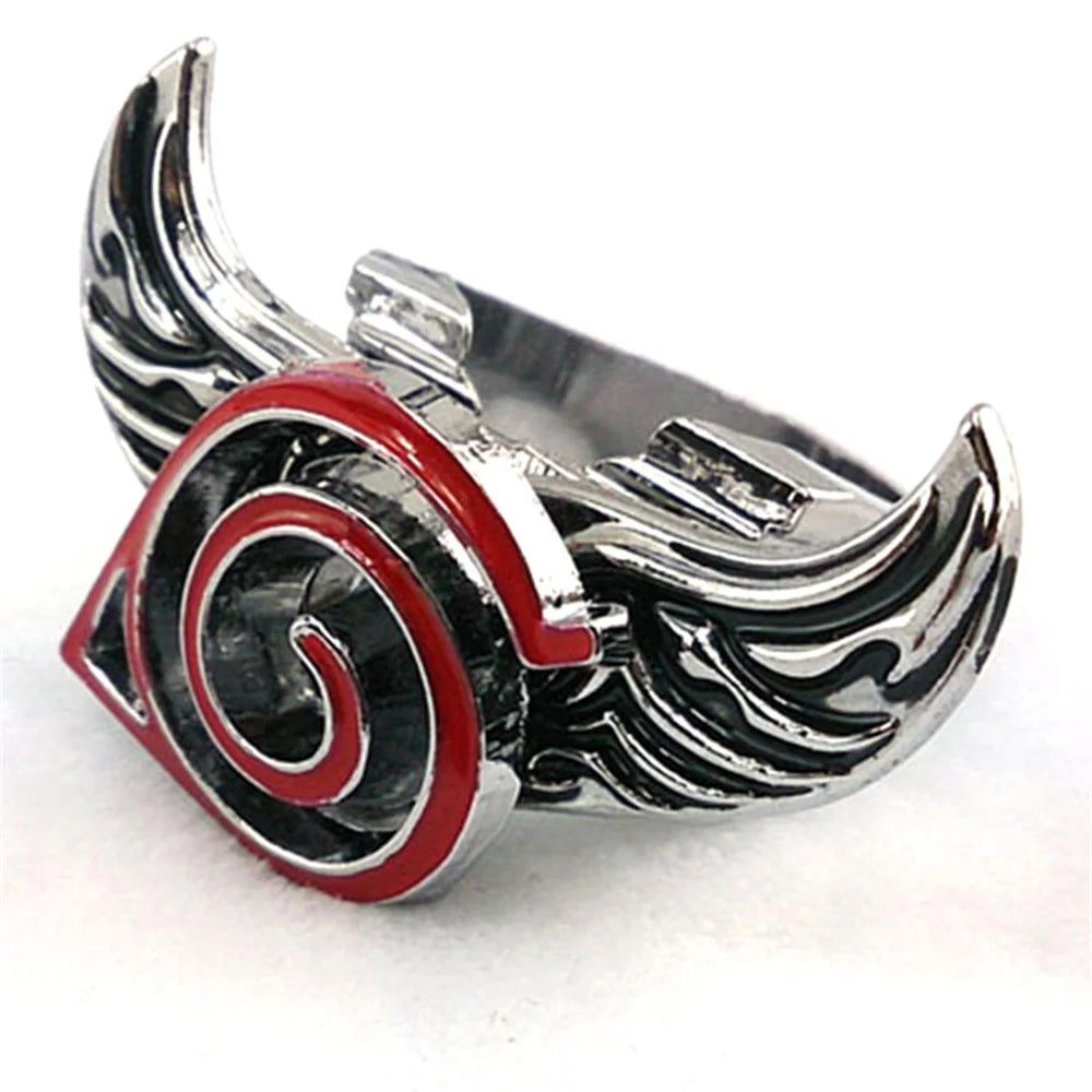 Anime Peripheral Attack Giants One Piece Four Kings Rotating Ring Best Accessories Wholesale for Cosplay Travel At Anime Expo Qme Wood Leaf