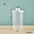 Syrup Dispenser For Coffee Bar Plastic Syrup Empty Bottles Dispenser Bottle With Lid Kitchen Container Multi-Function Qme A