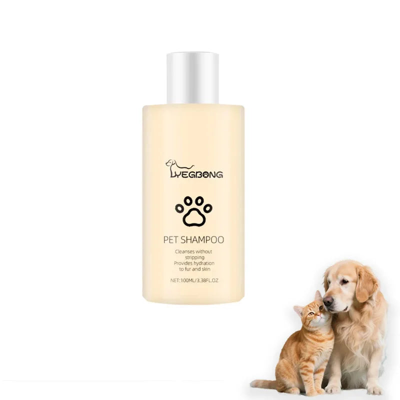 Pet shampoo is gentle and clean. Pet cat and dog hair is soft and non knotting. Shampoo shampoo Qme