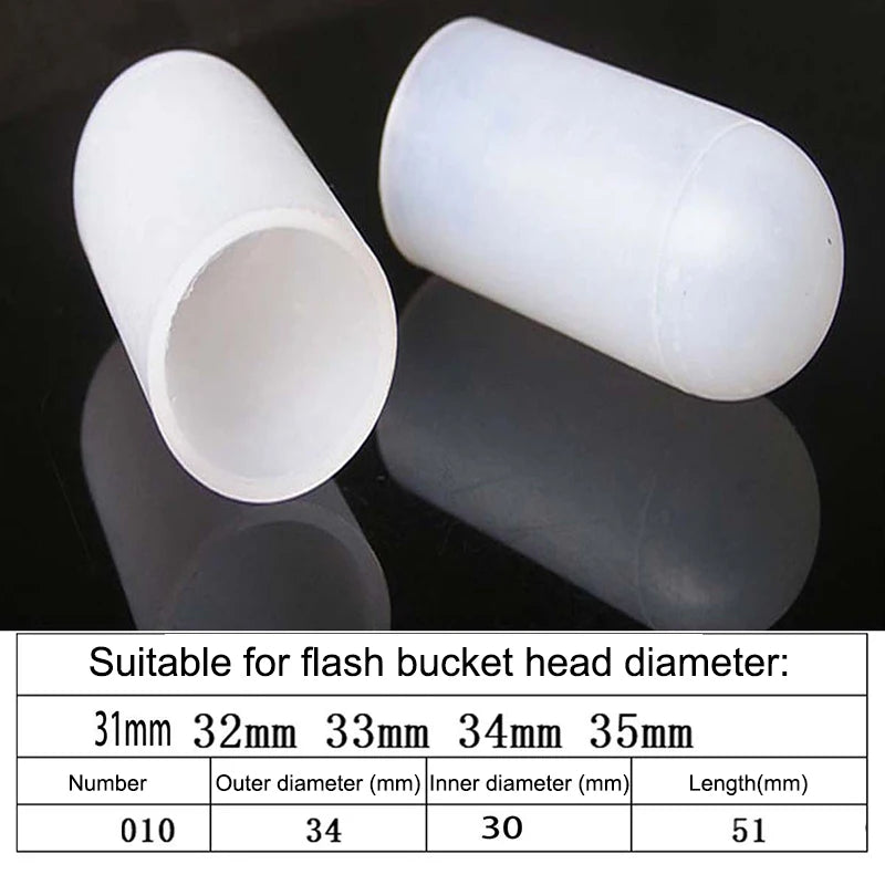 2Pcs Silicone Elastic Flashlight Lampshade For SP31 SP35 IF22A C8G IF25A SP36 S2 C8 EA01 TS21 Q8 14-75MM Torch Qme 31 35mm