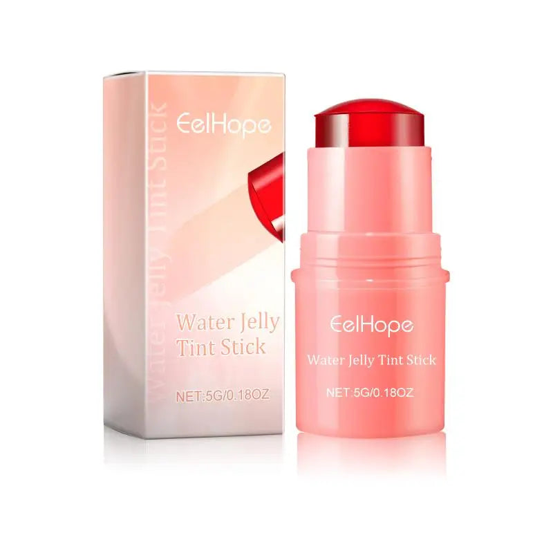 All One Blusher Stick Lip Cheek Hydrating Creamy Texture Easy Use Qme Coral color